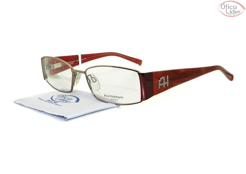 Ana Hickmann AH 1109 07c 53 Metal Bordô / Marrom Mesclado