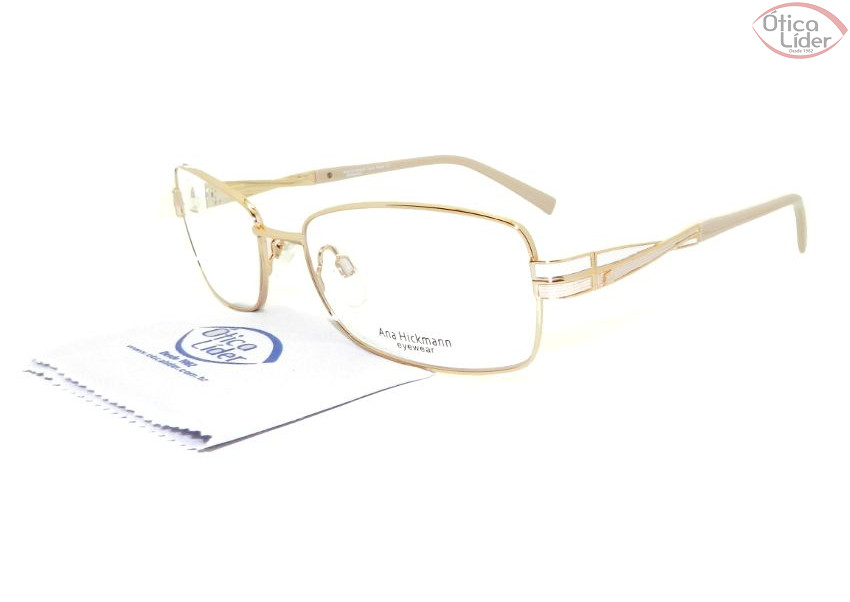 Ana Hickmann AH 1259 04a 57 Metal Dourado / Rosado