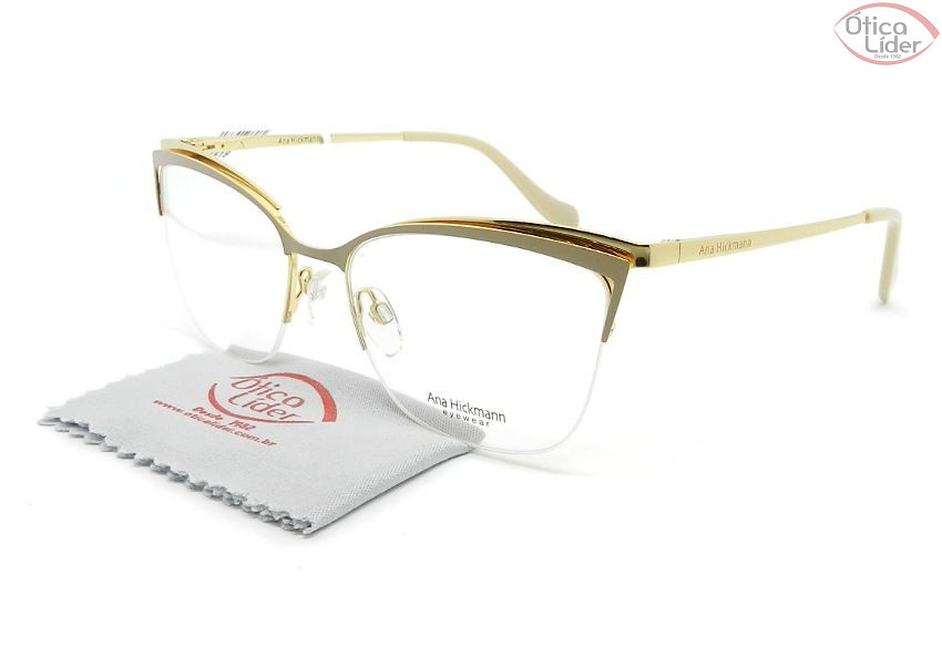 Ana Hickmann AH1357 04a 54 fny Metal Dourado / Rosado 