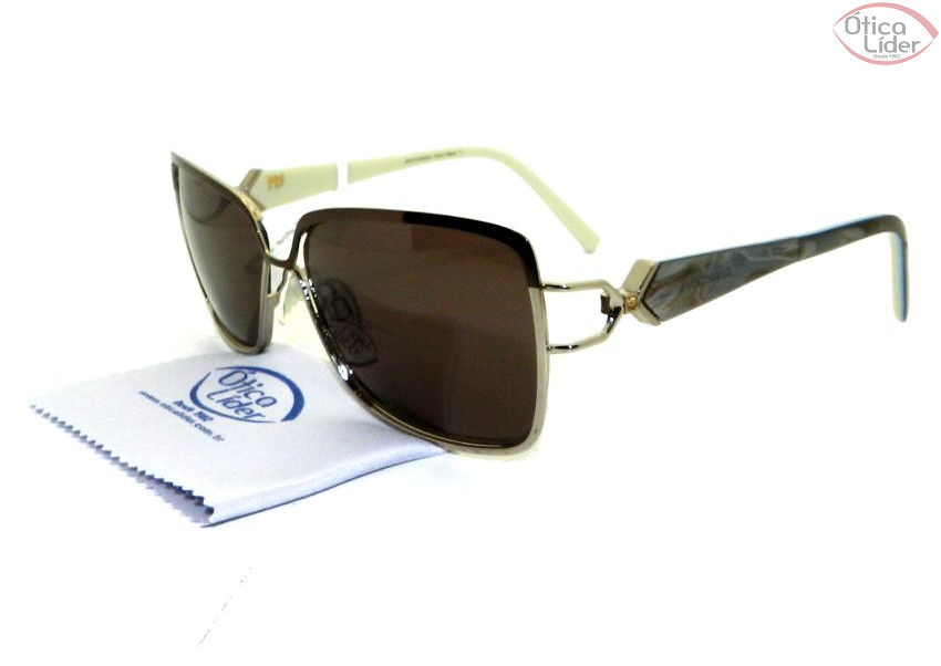 Ana Hickmann AH 3086 08c 58 Metal Marrom / Dourado