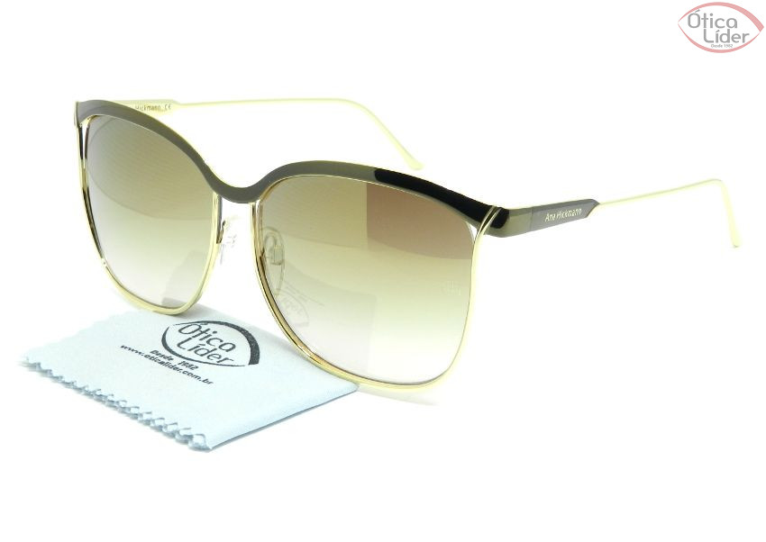 Ana Hickmann AH3163 01a 60 Metal Marrom / Dourado