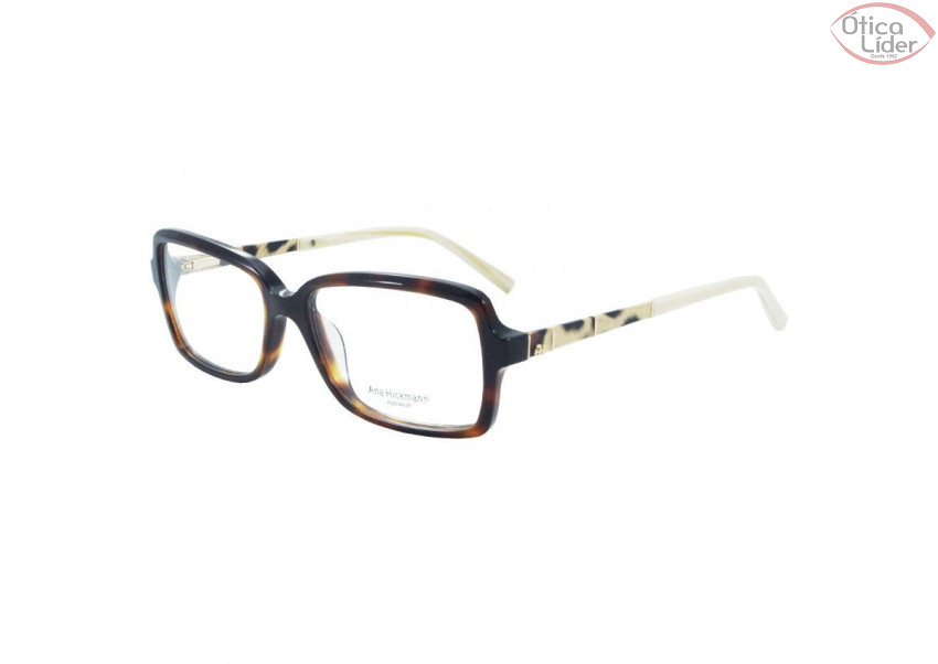 Ana Hickmann AH6194 g21 54 Acetato Marrom Mesclado / Branco