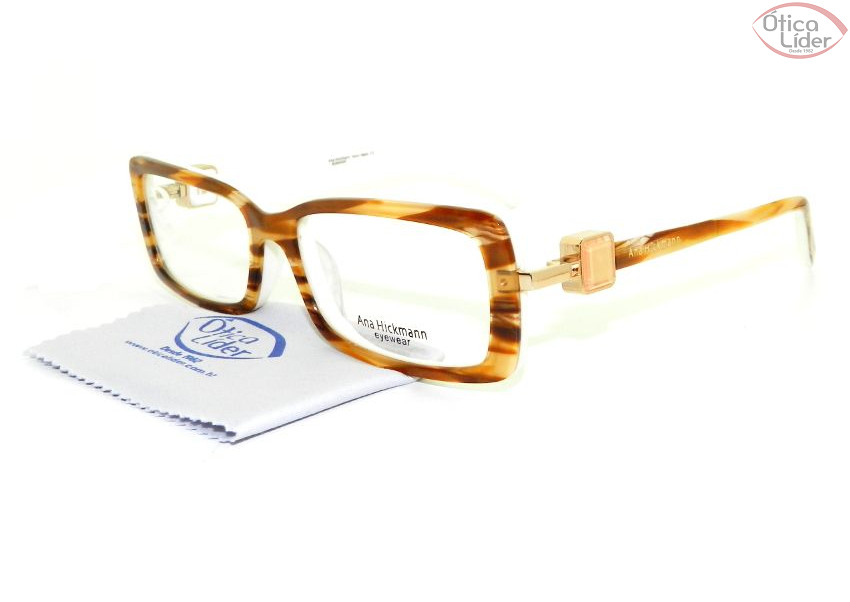 Ana Hickmann AH6204 h03 52 Acetato Mesclado / Branco