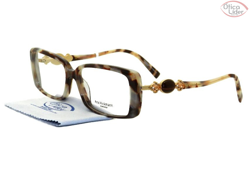 Armação Ana Hickmann AH 6224 g22 54 Acetato Mesclado