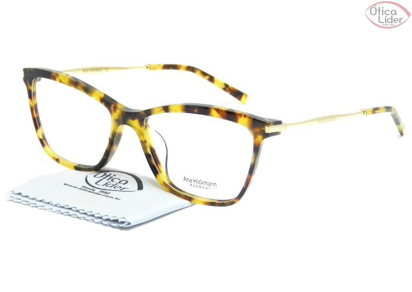Ana Hickmann AH 6284 g21 57 Acetato Mesclado / Metal Dourado