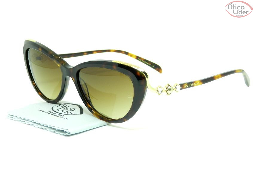 Ana Hickmann AH 9256 g21 55 Acetato Mesclado / Metal Dourado