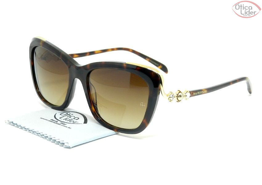 Ana Hickmann AH 9257 g21 56 Acetato Mesclado / Metal Dourado
