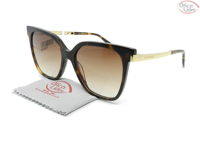 Ana Hickmann AH9277 g21 54 Acetato Tartaruga / Marrom Degradê
