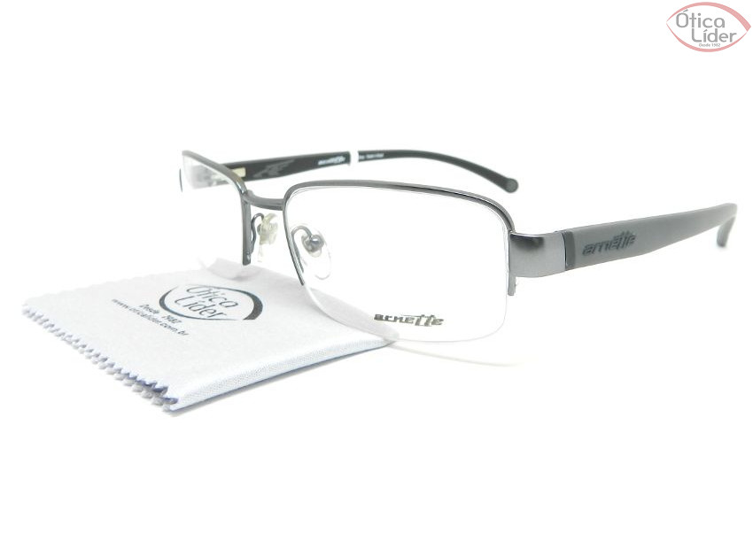 Arnette AN 6095l 612 54 fny Metal Prata / Acetato Cinza