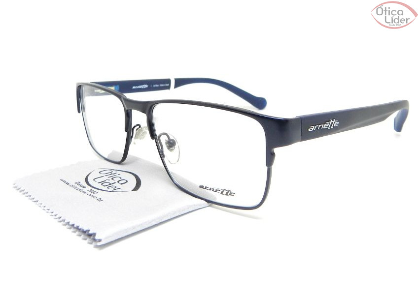 Arnette AN 6099l 660 55 Metal / Acetato Azul Marinho
