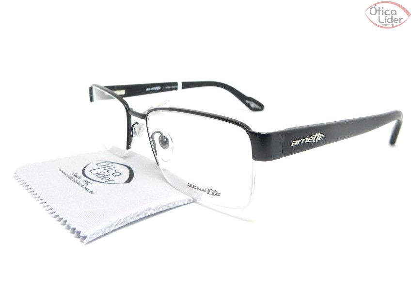Arnette AN 6107l 501 54 Metal / Acetato Preto