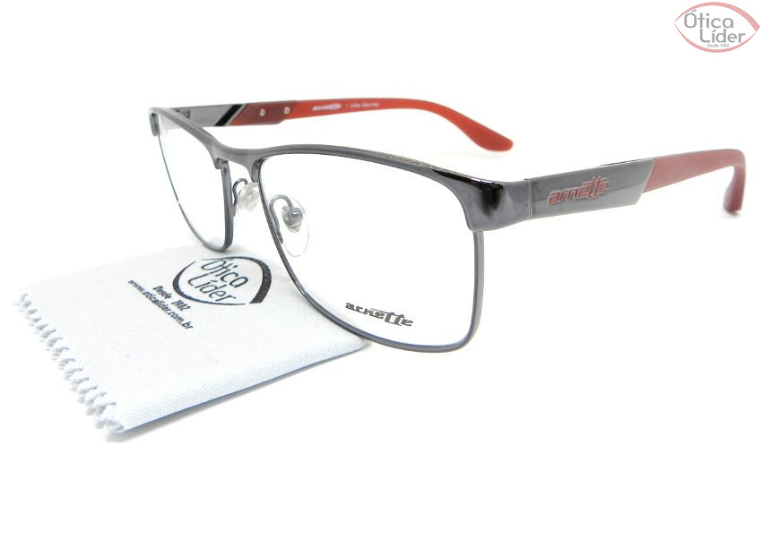 Arnette AN6111l 612 54 Metal Chumbo / Acetato Vermelho