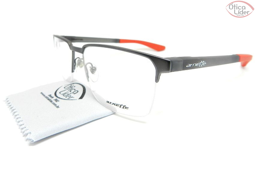 Arnette AN6115l 658 55 fny Metal / Acetato Chumbo / Acetato Laranja