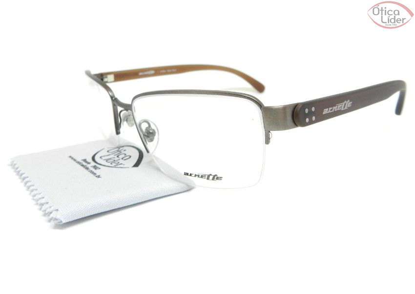 Arnette AN6117l 701 55 fny Metal Chumbo / Acetato Marrom