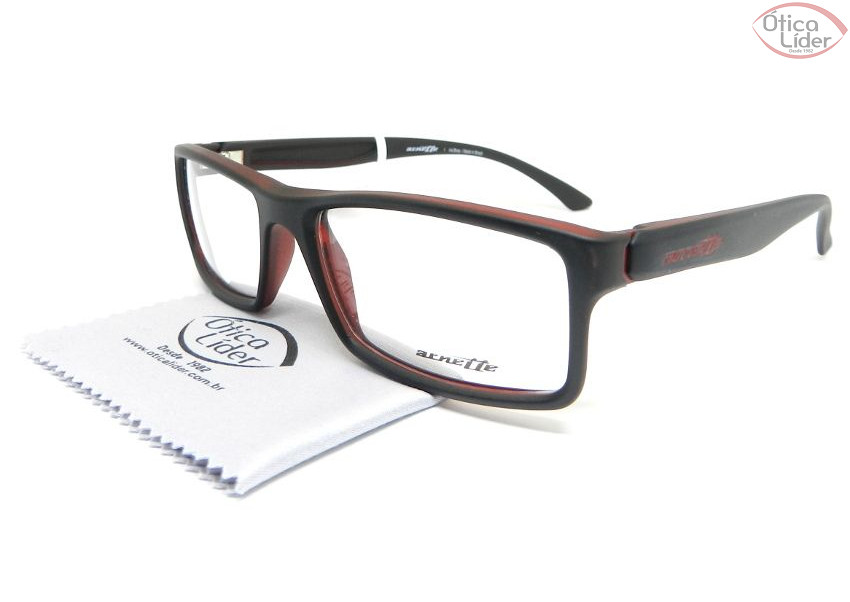 Arnette AN7070l 2239 54 Acetato Preto / Vermelho