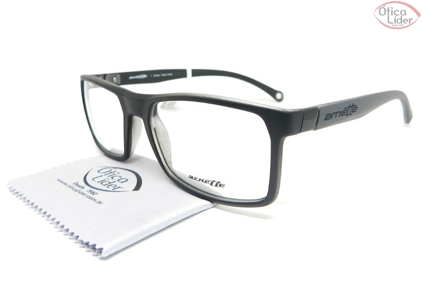 Arnette AN 7075l 2216 54 Acetato Preto / Cinza