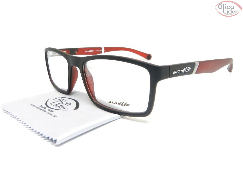 Arnette AN7088l 2299 53 Acetato Preto / Vermelho