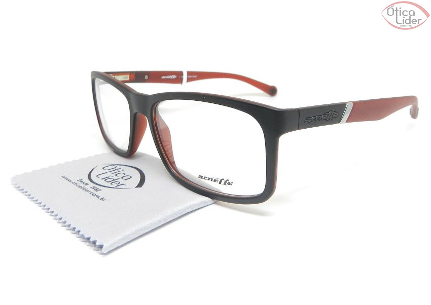 Arnette AN7089l 2299 55 Acetato Preto / Vermelho