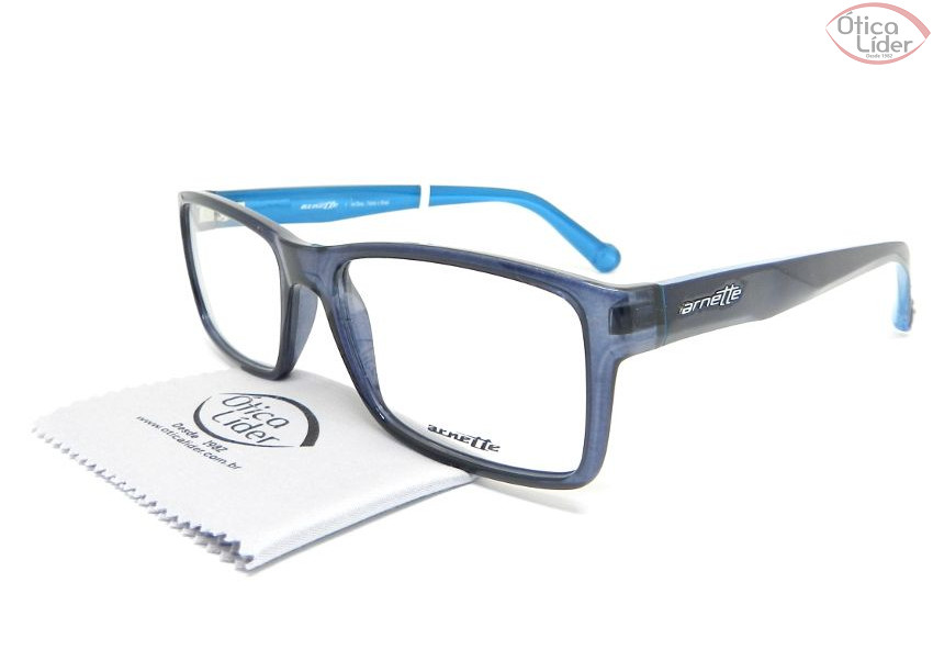 Arnette AN7094l 2260 55 Acetato Preto / Azul Marinho / Azul