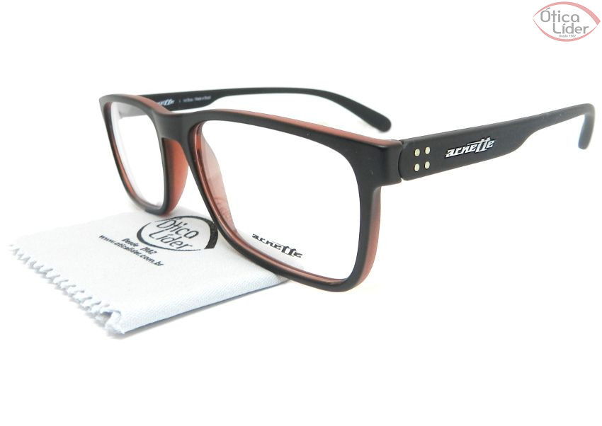 Arnette AN7141l 2514 55 Acetato Preto / Vermelho