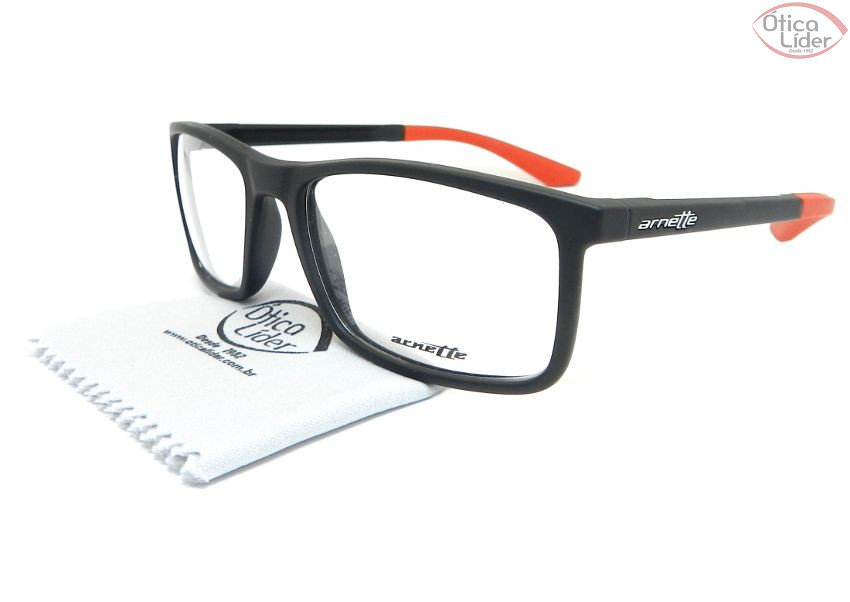 Arnette AN7134l 447 56 Acetato Preto / Vermelho