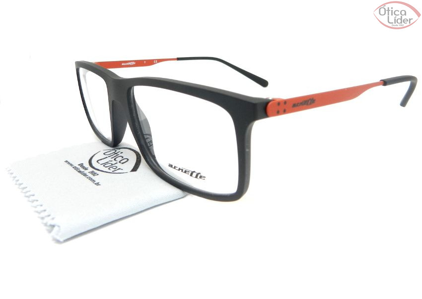 Arnette AN7137 2503 54 Woot Acetato Preto / Metal Vermelho