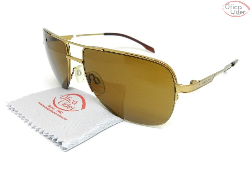 Atitude AT Aviador 3103 04e 58 fny Metal Dourado