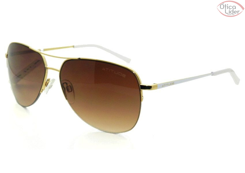 Atitude AT 3110 04a 59 Metal Dourado / Branco