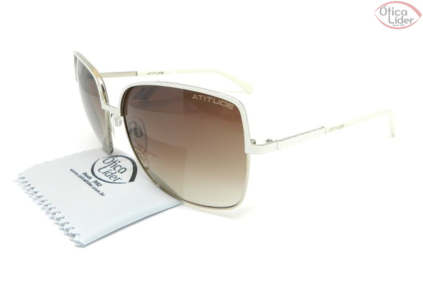 Atitude AT3136 15a 60 Metal Branco / Acetato Bege