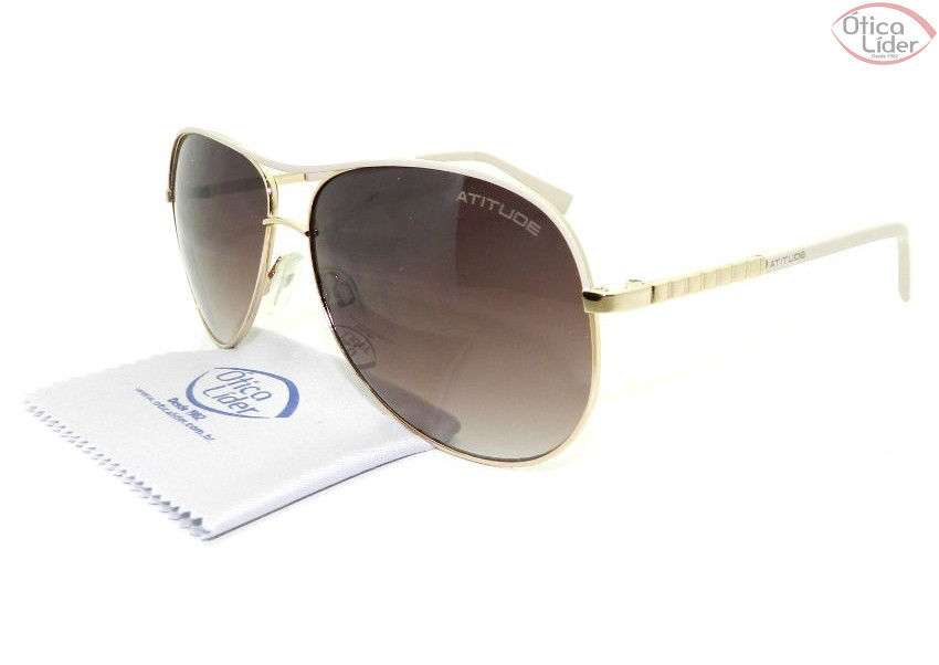 Atitude AT 3140 04d 62 Metal Dourado / Bege