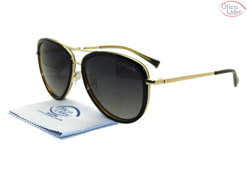 Atitude AT 3164 a02 57 Metal Preto / Dourado