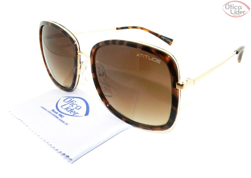 Atitude AT3169 g21 59 Acetato Demi / Metal Dourado