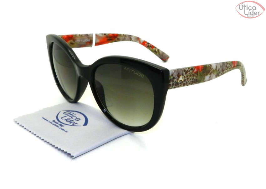 Atitude AT 5251 a01 53 Acetato Preto / Floral