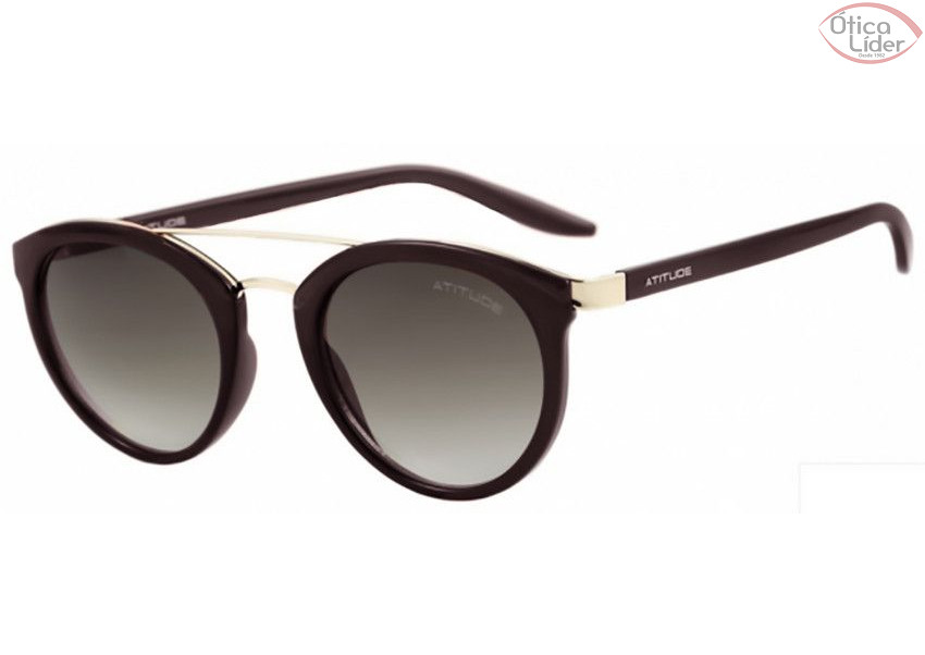 Atitude AT 5253 t01 50 Round Acetato Marrom