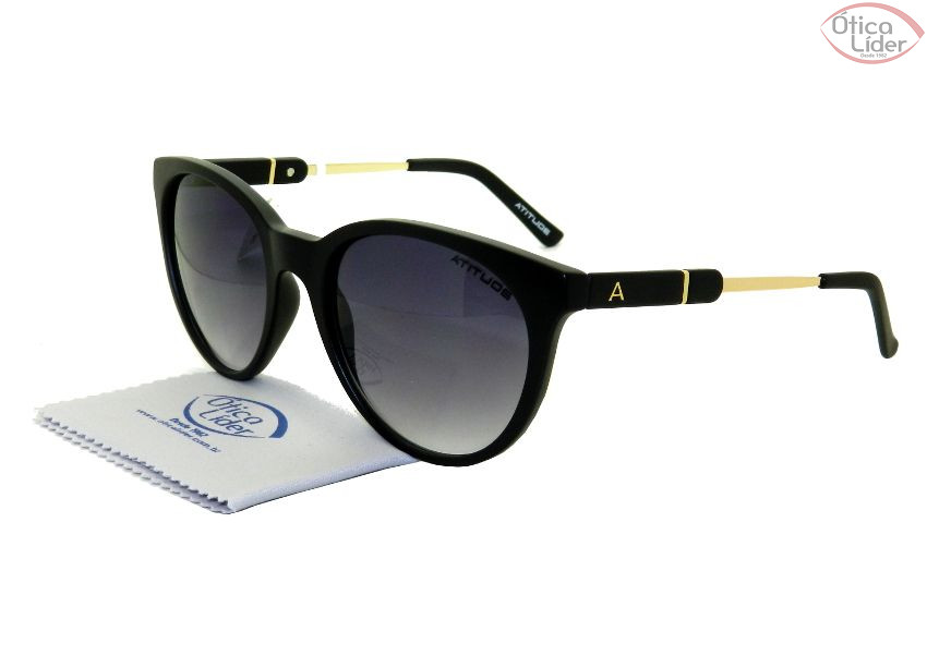 Atitude AT 5290 a01 50 Acetato Preto / Dourado