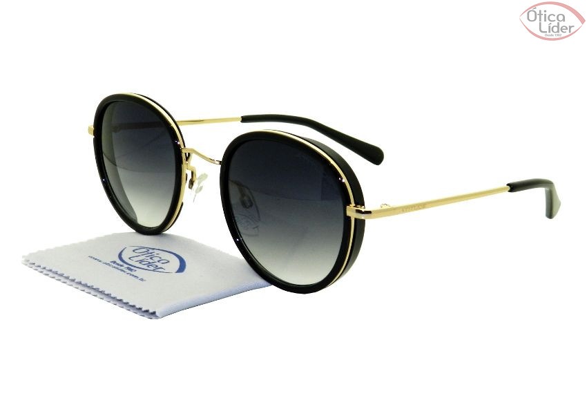 Atitude AT 5293 a01 52 Acetato Preto / Metal Dourado