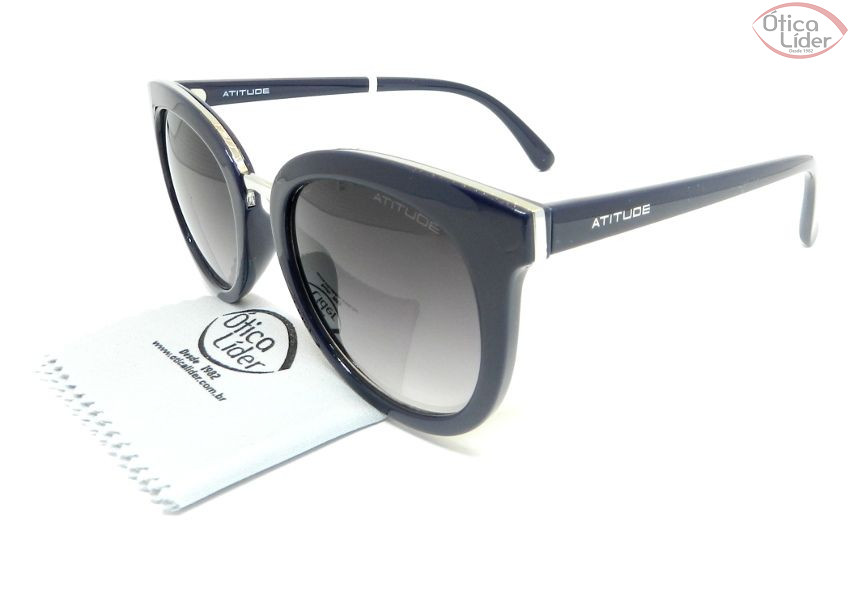 Atitude AT 5302 t01 51 Acetato Azul Marinho / Metal prata