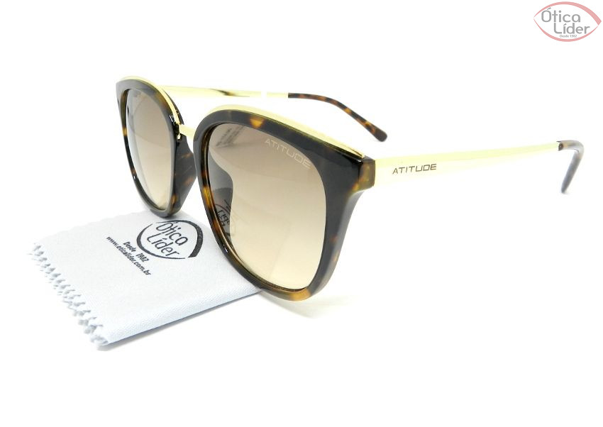 Atitude AT 5336 g21 52 Acetato Demi / Metal Dourado