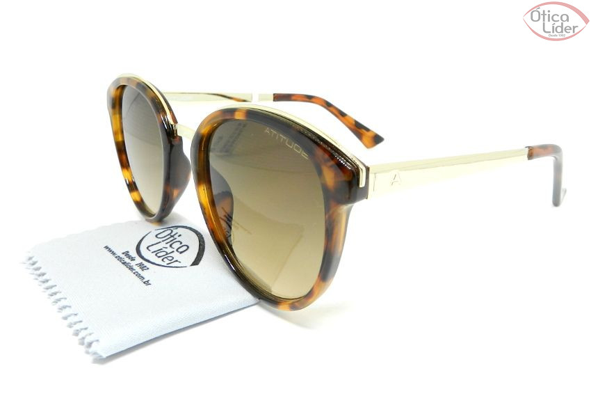 Atitude AT5348 g21 52 Acetato Demi / Metal Dourado