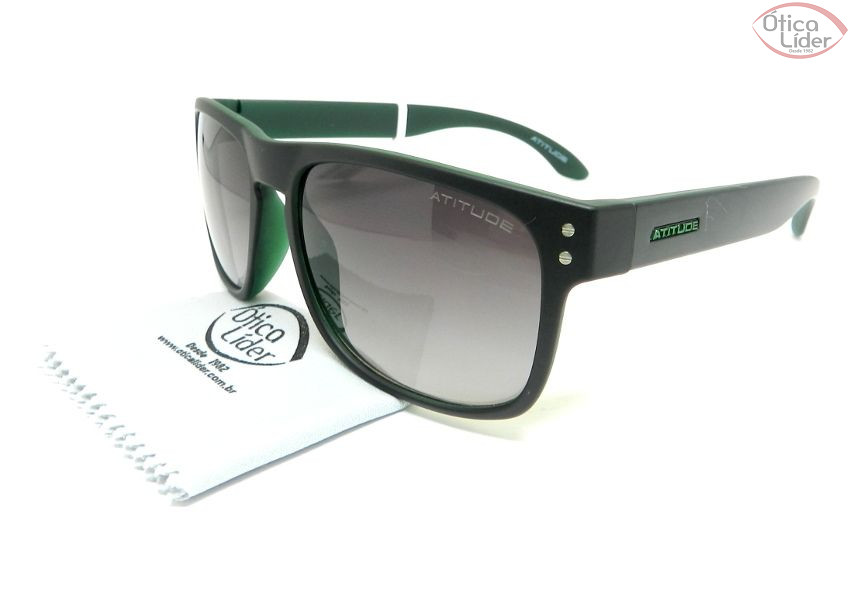 Atitude AT 8001 e01 55 Acetato Preto / Verde