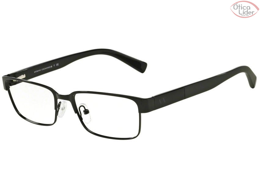 Armani Exchange AX1017L 6000 54 Metal Preto / Haste Acetato