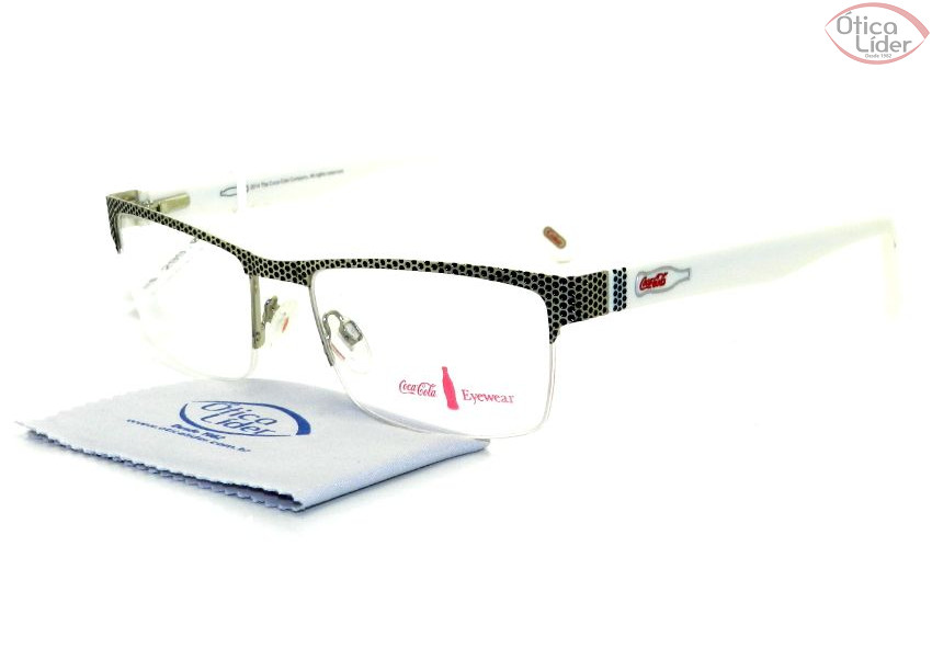 Coca-Cola CC 3134 1192 54 fny Metal Prata / Acetato Branco