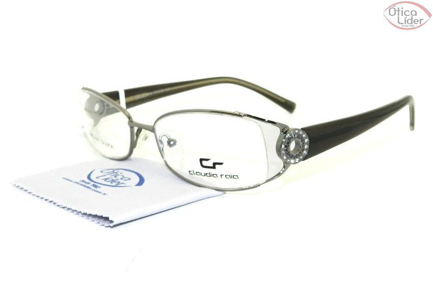 Cláudia Raia CR mod164 grey 54 Metal Prata / Cinza