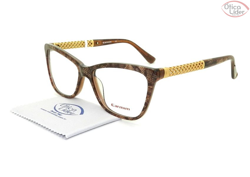 Carmim CRM 41018 c3 54 Acetato Marrom / Metal Dourado 