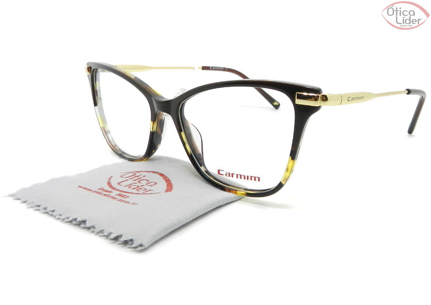 Carmim CRM41453 C2 53 Acetato Marrom Tartaruga / Metal Dourado