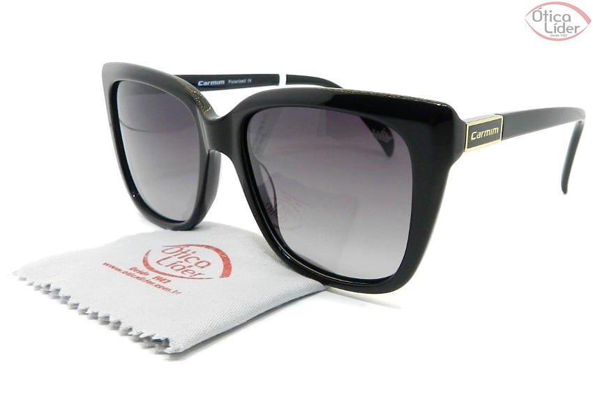 Carmim CRM42282 c1 55 Acetato Preto / Lente Polarizada