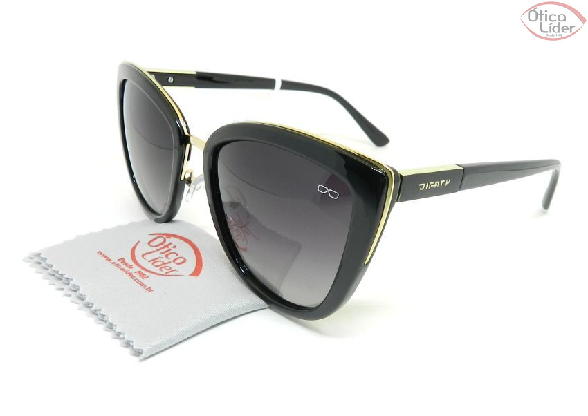 Difaty DF8040 10-p85-r48 56 Polarizado Acetato Preto / Metal Dourado