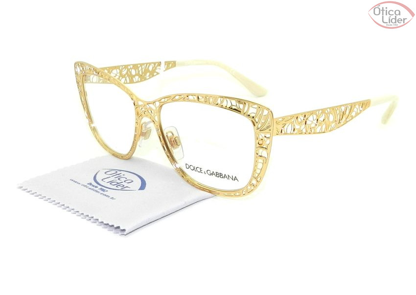Dolce & Gabbana DG 1287 02 52 Metal Dourado / Bege