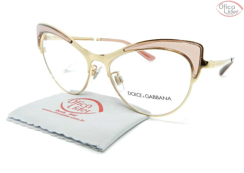 Dolce & Gabbana DG1308 3148 53 Gatinho Metal Dourado/Rosa