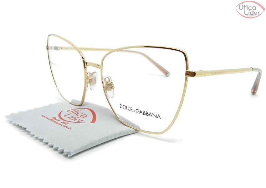 Dolce & Gabbana DG1314 1298 56 Metal Dourado Rosado